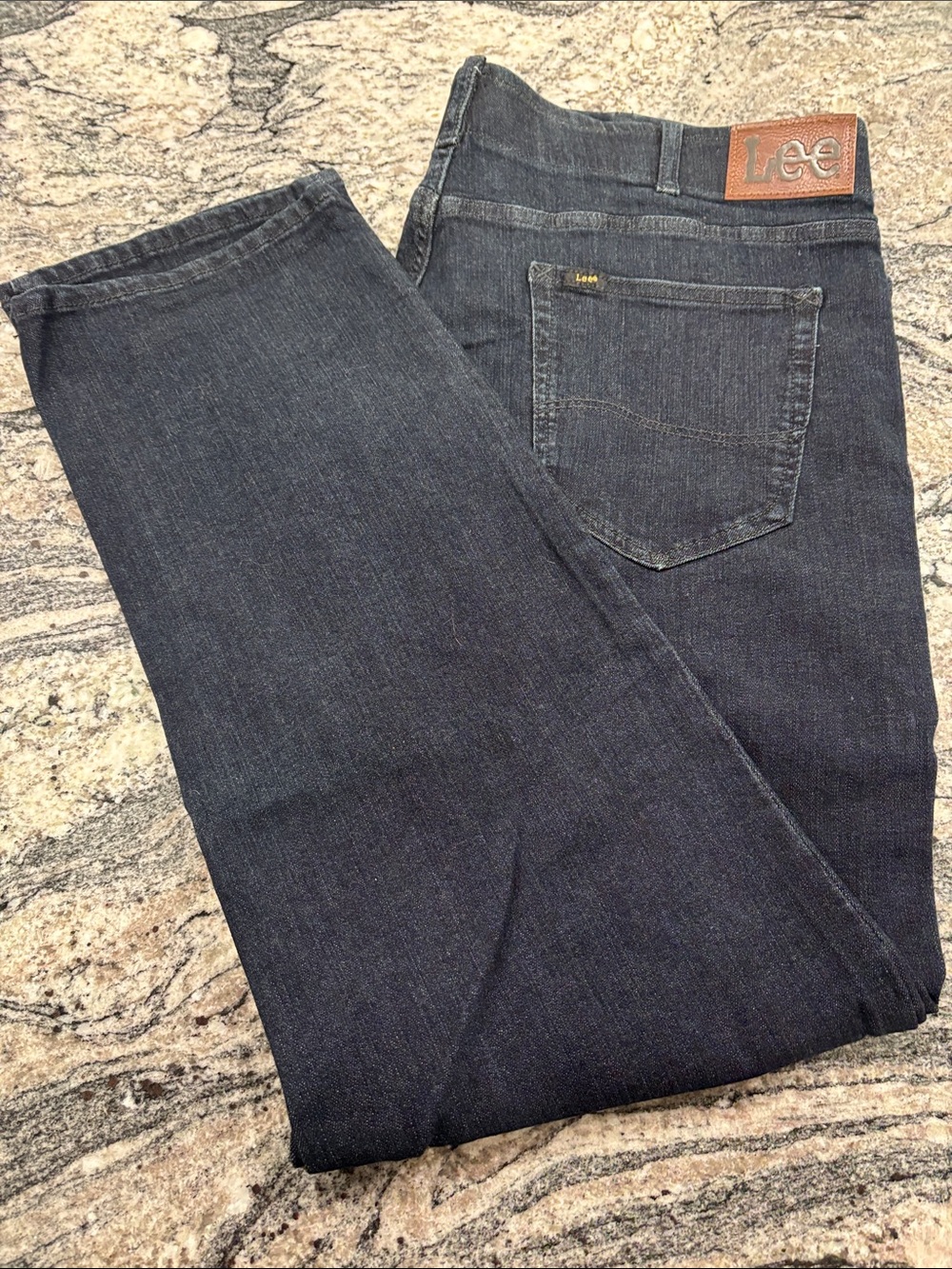 Lee Men's Straight Leg Dark Indigo Jeans